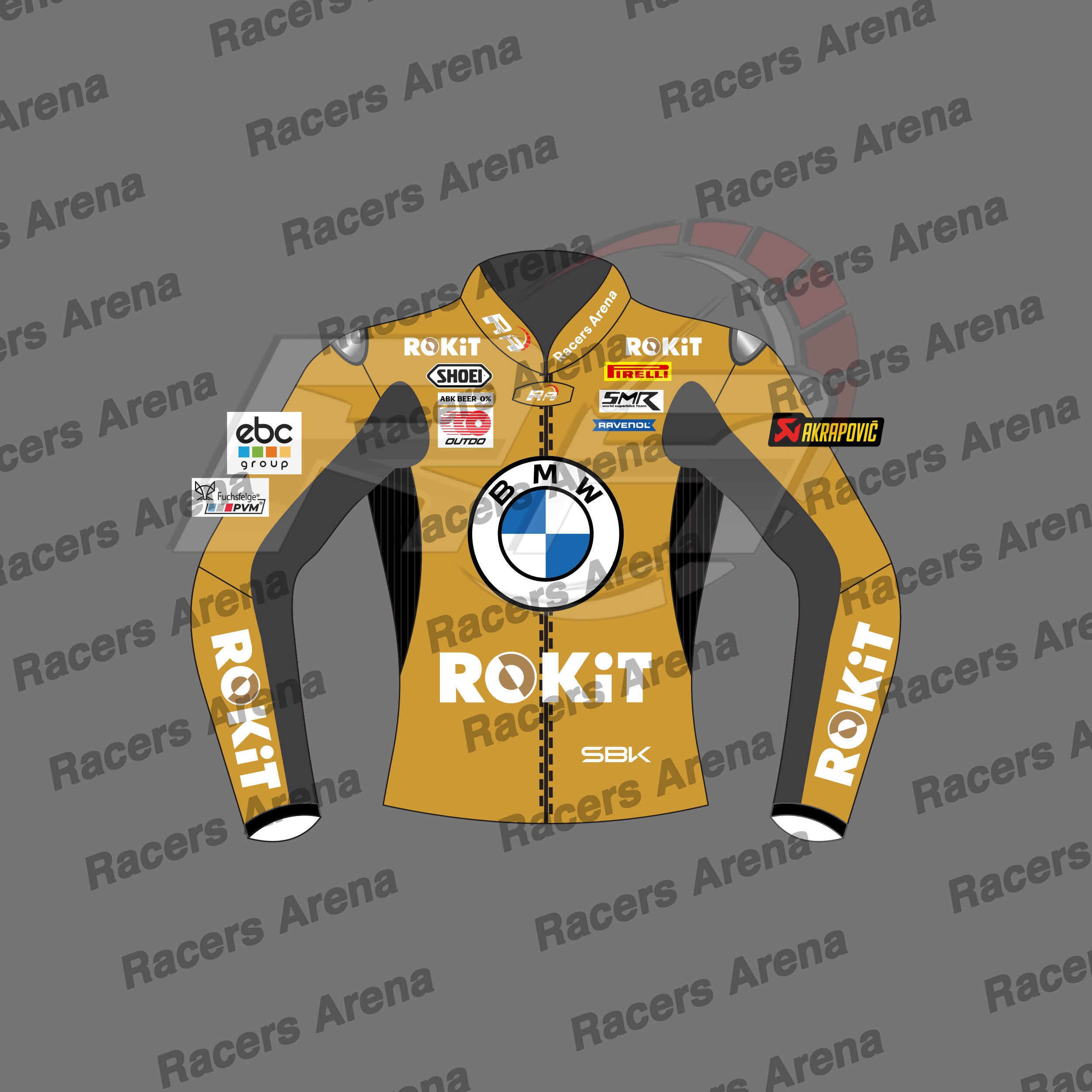 Toprak Razgatlioglu BMW Winter Test 2024 Motorcycle Leather Jacket Front