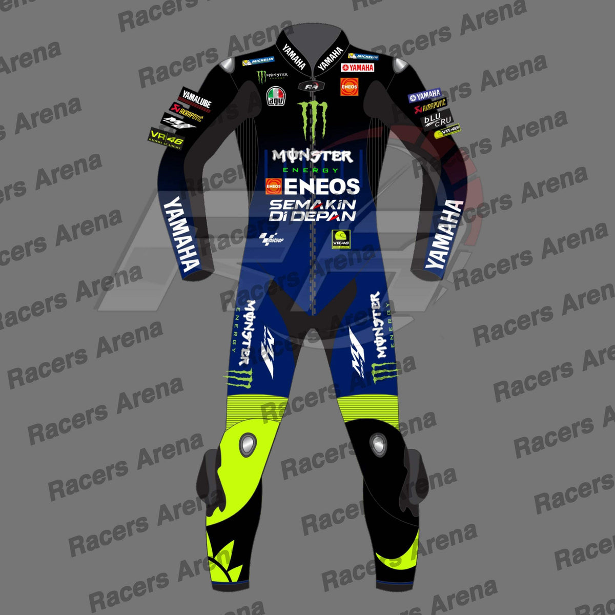 Valentino Rossi Yamaha Motorbike Suit 2020 Front