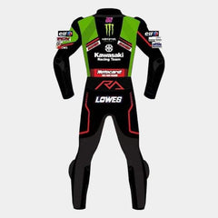 Alex Lowes Leather Racing Suit Kawasaki WSBK 2021 - Racers Arena UK