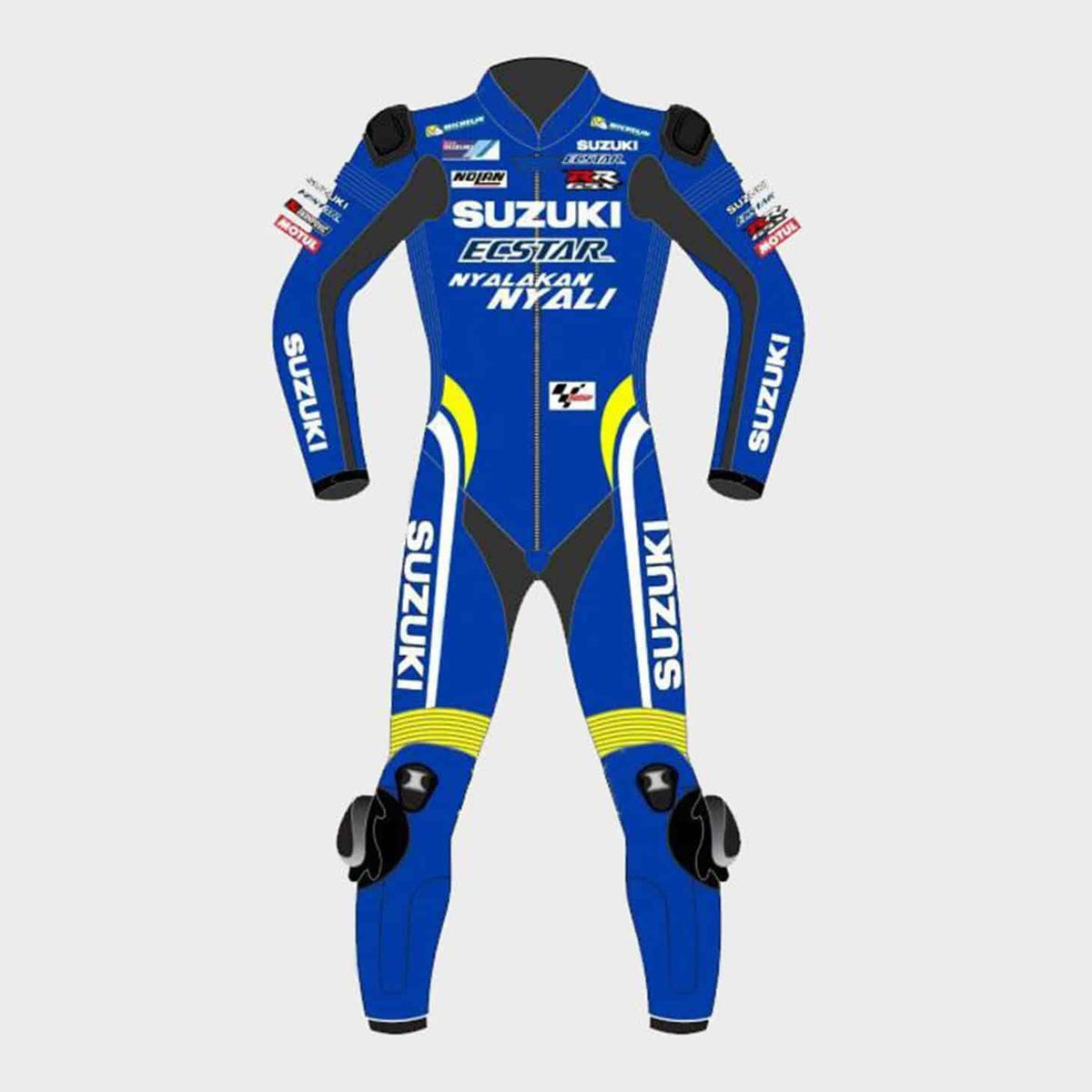 Alex Rins Suzuki Motogp 2018 Leather Suit Front