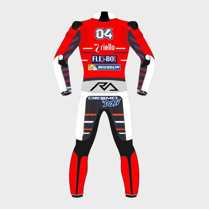 Andrea Dovizioso Ducati MotoGP 2018 Leather Suit Back