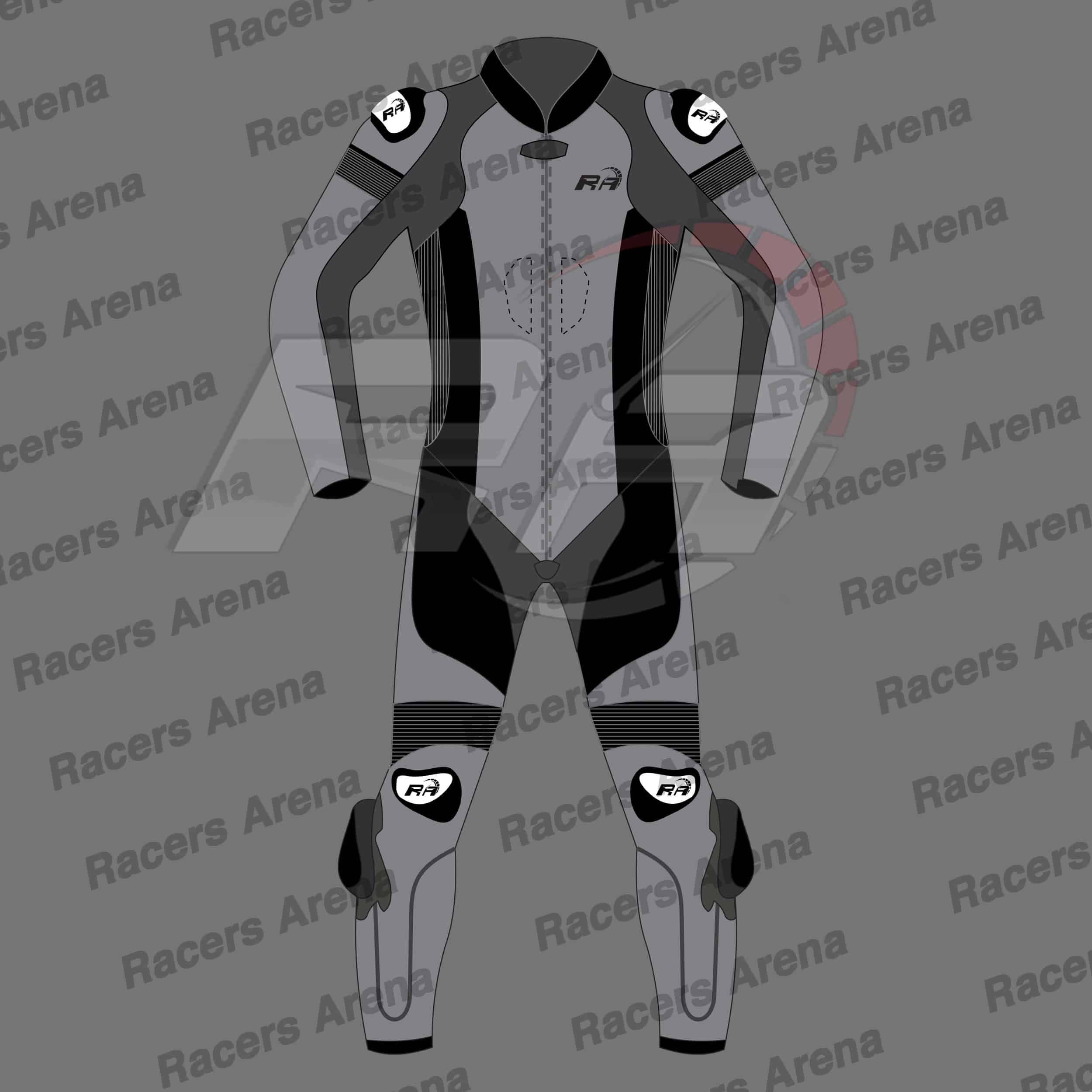 Dyno V1 Leather Race Suit Front