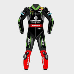 Jonathan Rea Kawasaki WSBK 2018 Leather Suit Front